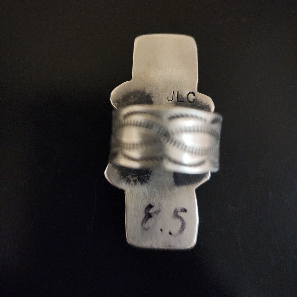 Sterling Silver Bumblebee Jasper Ring - image 2